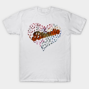 Colorful Heart Tone-Blondie T-Shirt